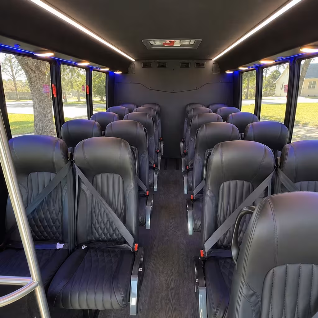 25 passenger minibus interior