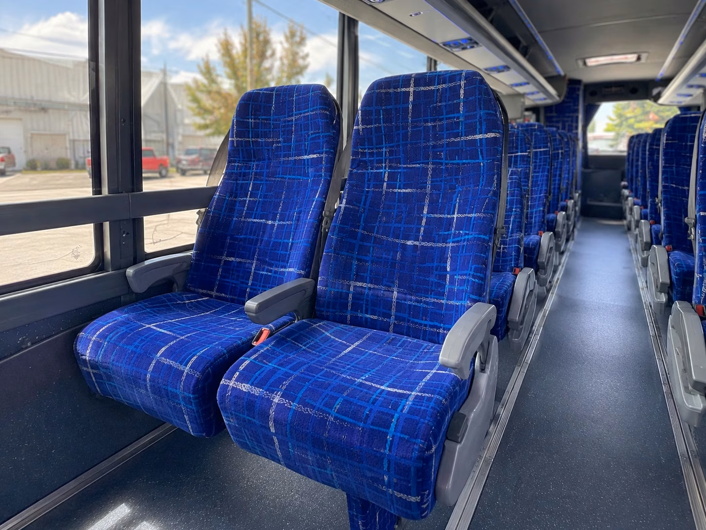 56 passenger charter bus interior