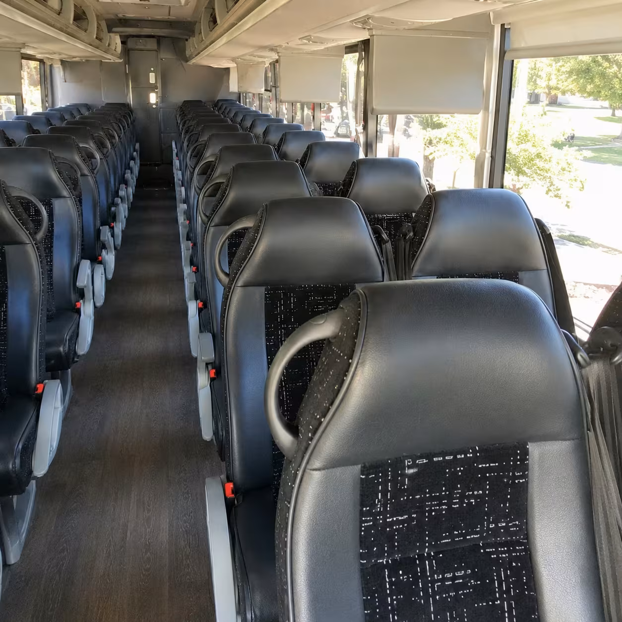 pawtucket charter bus rental interior