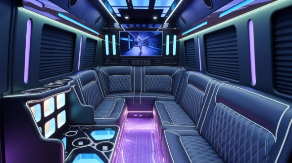 party bus rental interior pawtucket