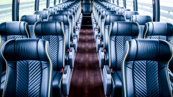 pawtucket 50 passenger charter bus inside